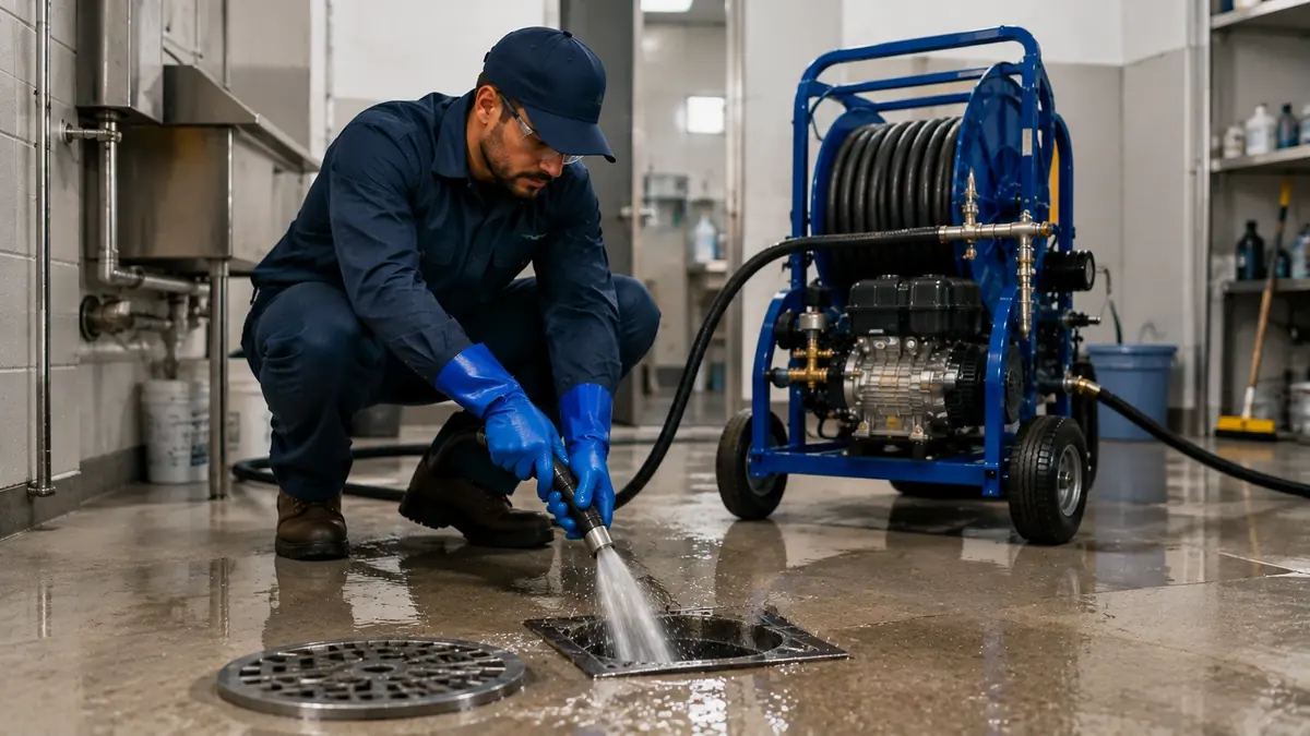 Floor Drain Hydro Jet Cleaning in Jolon