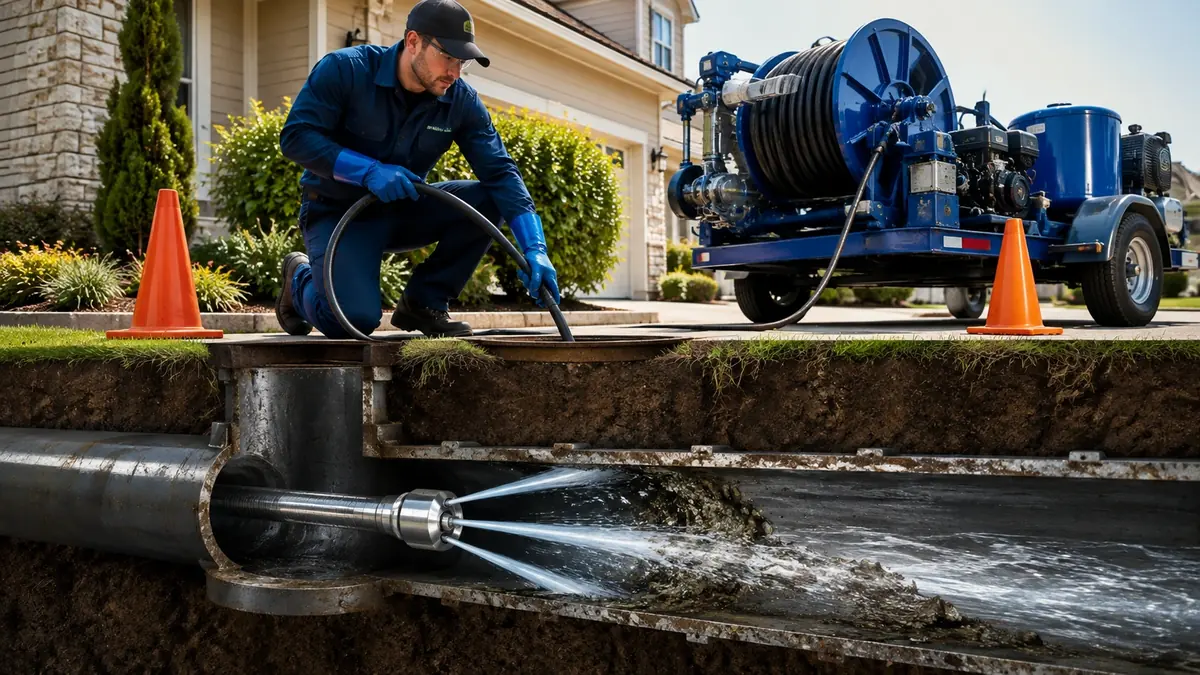 Main Sewer Line Hydro Jet Cleaning in Jolon